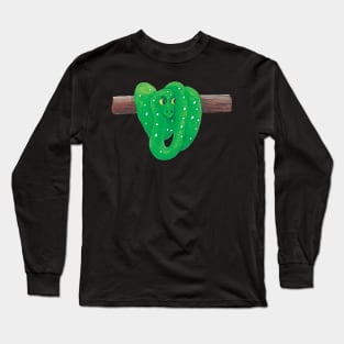 Green Tree Python Long Sleeve T-Shirt